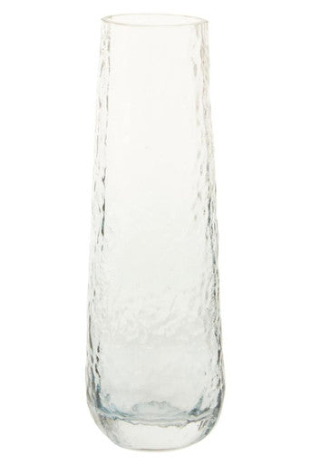 Orsina Brock Small Blue Ombre Glass Bud Vase – Textured Modern Decor