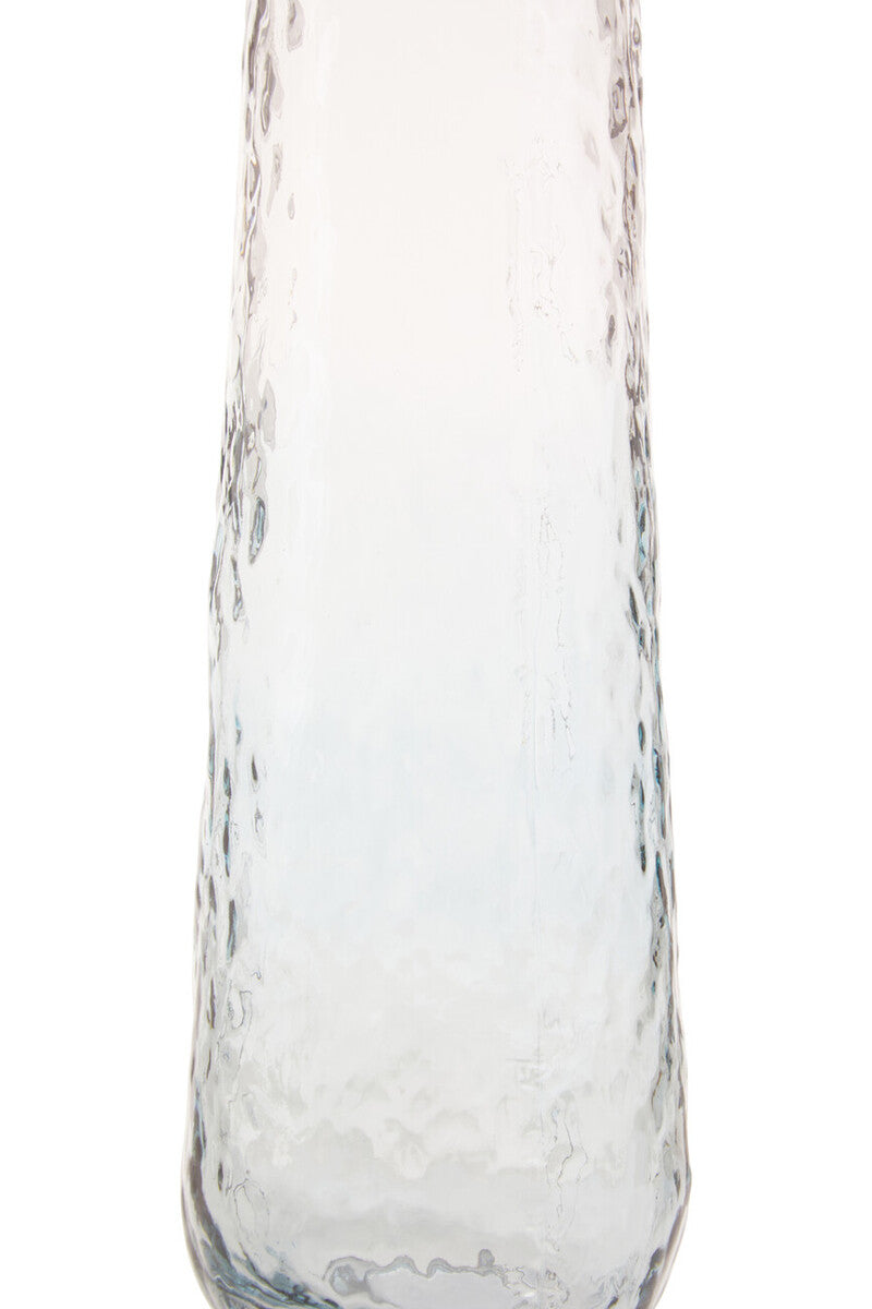 Orsina Brock Large Blue Ombre Glass Vase – Tall Textured Floral Vase
