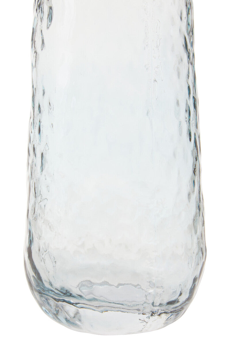 Orsina Brock Large Blue Ombre Glass Vase – Tall Textured Floral Vase