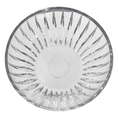 Orsina Beaufort Large Clear Crystal Bowl – Fluted Glass Serving Bowl
