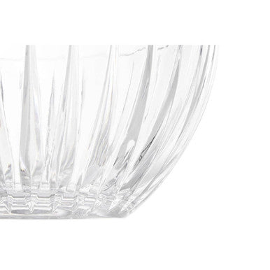 Orsina Beaufort Large Clear Crystal Bowl – Fluted Glass Serving Bowl