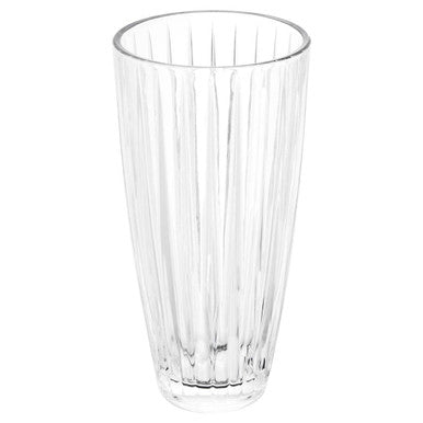 Orsina Beaufort Crystal Vase – Fluted Glass Tapered Floral Centerpiece