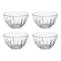 Orsina Beaufort Crystal Small Bowls – Set of 4 Fluted Serving Dishes
