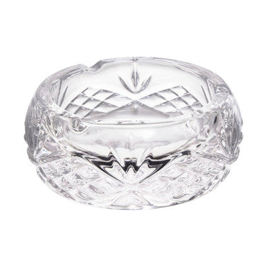 Orsina Beaufort Large Crystal Ashtray – Diamond Cut Glass Decor