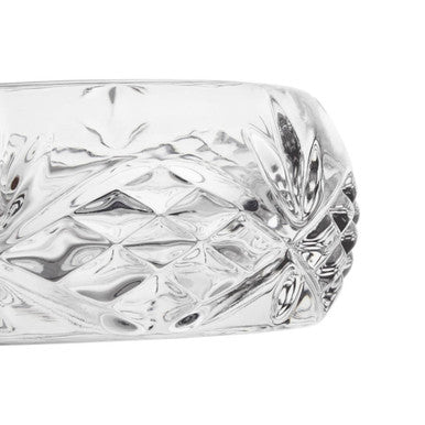 Orsina Beaufort Large Crystal Ashtray – Diamond Cut Glass Decor
