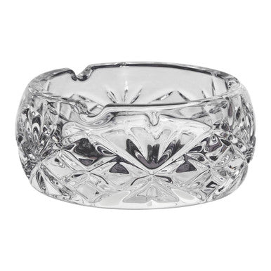 Orsina Beaufort Small Crystal Ashtray – Diamond Cut Glass Decor