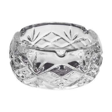 Orsina Beaufort Small Crystal Ashtray – Diamond Cut Glass Decor
