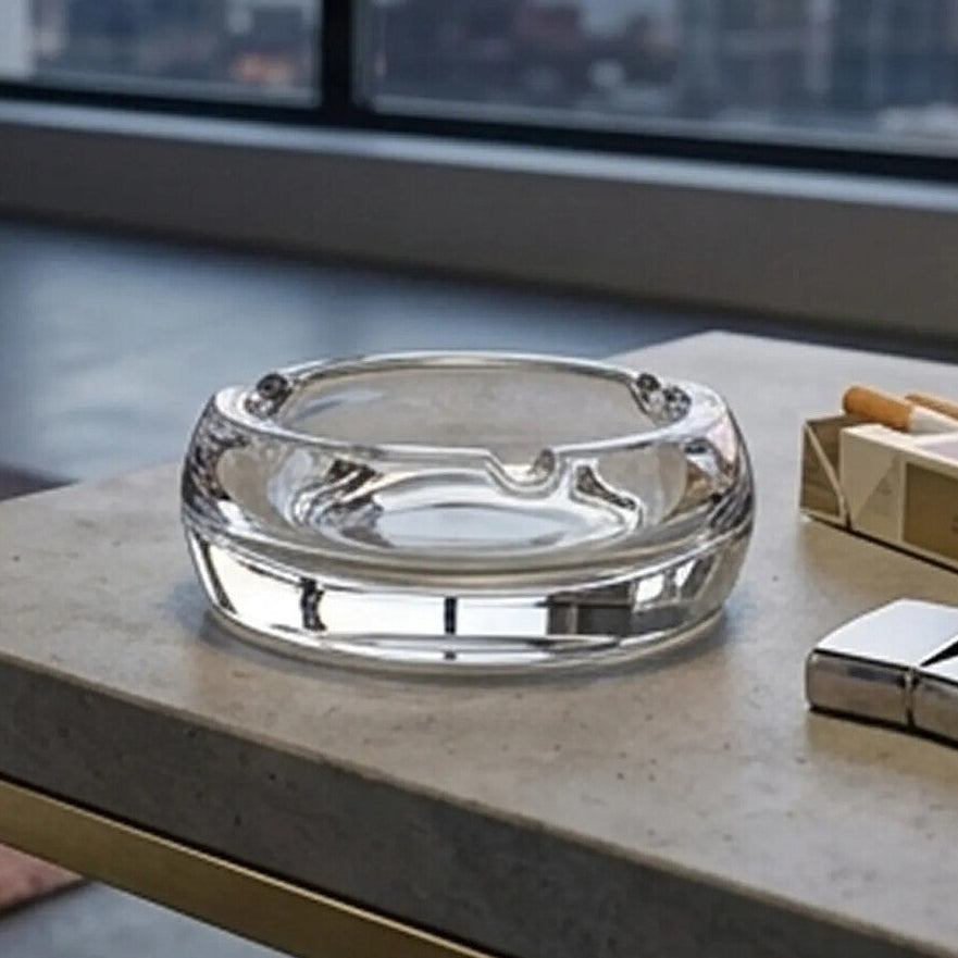 Orsina Beaufort Large Crystal Glass Ashtray – Luxury 3-Rest Design