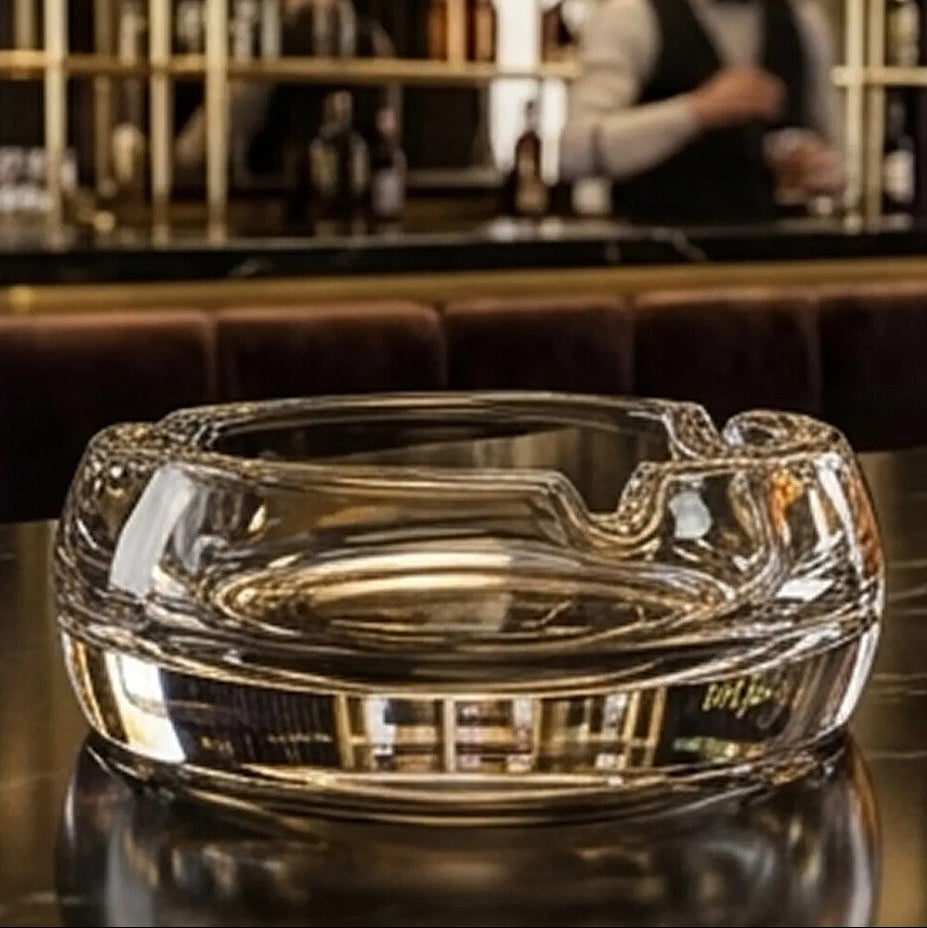 Orsina Beaufort Large Crystal Glass Ashtray – Luxury 3-Rest Design