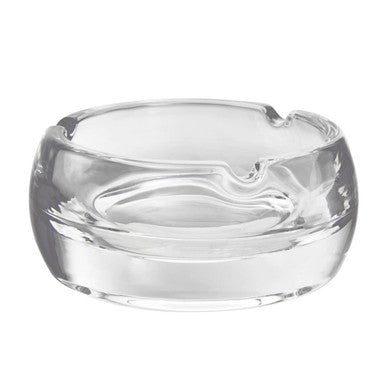 Orsina Beaufort Small Crystal Ashtray – Minimalist Round Glass Tray