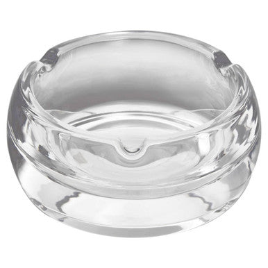 Orsina Beaufort Small Crystal Ashtray – Minimalist Round Glass Tray