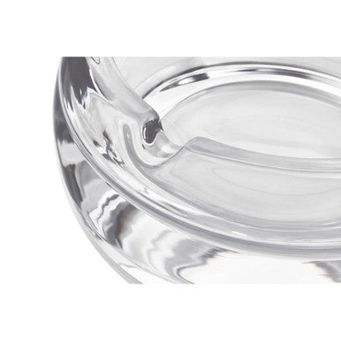 Orsina Beaufort Small Crystal Ashtray – Minimalist Round Glass Tray