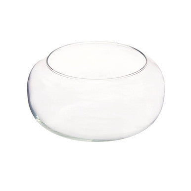Orsina Ambra Clear Glass Bouquet Globe Vase – Modern Floral Centerpiece