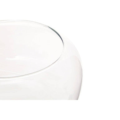 Orsina Ambra Clear Glass Bouquet Globe Vase – Modern Floral Centerpiece
