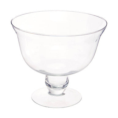 Orsina Ambra Clear Glass Footed Bowl – Elegant Dessert Centerpiece