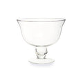 Orsina Ambra Clear Glass Footed Bowl – Elegant Dessert Centerpiece