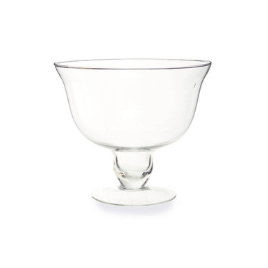 Orsina Ambra Clear Glass Footed Bowl – Elegant Dessert Centerpiece
