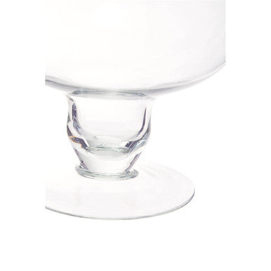 Orsina Ambra Clear Glass Footed Bowl – Elegant Dessert Centerpiece