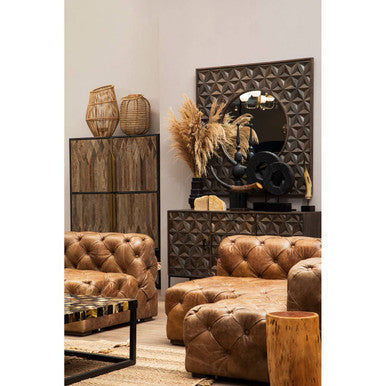 Orsina Mataram Tall Natural Rattan Lantern | Handwoven Coastal Decor