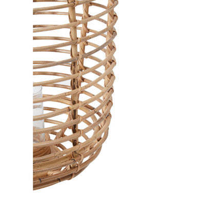 Orsina Mataram Tall Natural Rattan Lantern | Handwoven Coastal Decor