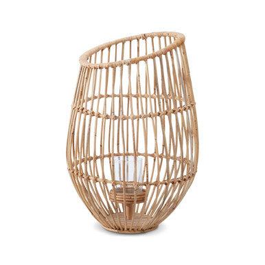Orsina Mataram Rattan Lantern – Coastal Boho Woven Candle Holder