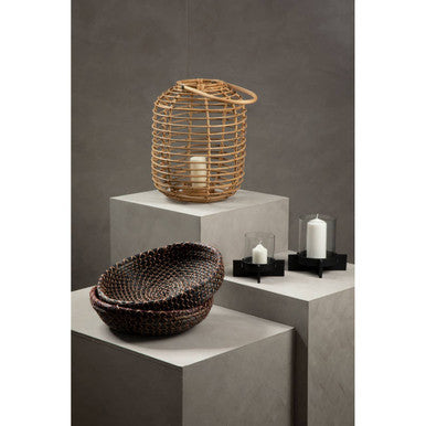 Orsina Mataram Natural Rattan Round Lantern – Handwoven Boho Decor