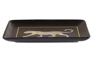 Orsina London Leo Leopard Decorative Tray | Modern Vanity Organizer