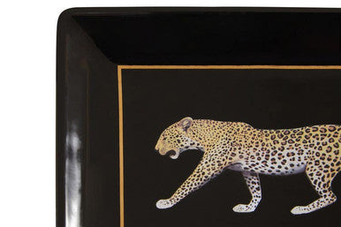 Orsina London Leo Leopard Decorative Tray | Modern Vanity Organizer