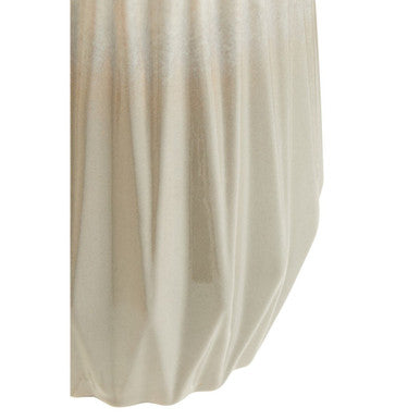 Orsina Azul Small Ceramic Ombre Vase – Grey and White Ribbed Decor