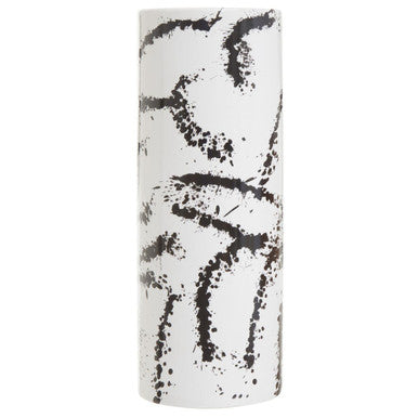 Orsina Sorrell Large Ceramic Vase – Modern Black and White Decor