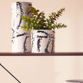 Orsina Sorrell Large Ceramic Vase – Modern Black and White Decor