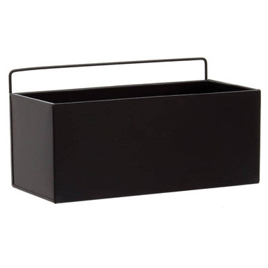 Orsina Asher Wall Plant Box – Matte Black Metal Vertical Planter
