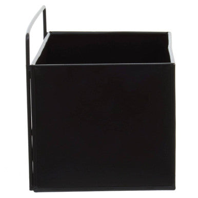 Orsina Asher Wall Plant Box – Matte Black Metal Vertical Planter