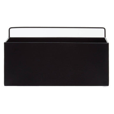Orsina Asher Wall Plant Box – Matte Black Metal Vertical Planter
