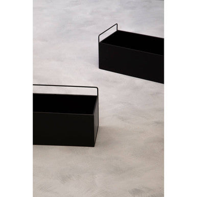 Orsina Asher Wall Plant Box – Matte Black Metal Vertical Planter