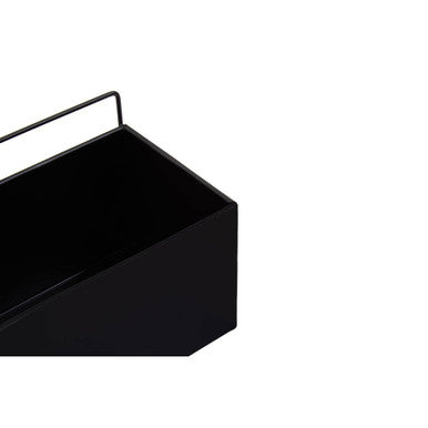 Orsina Asher Wall Plant Box – Matte Black Metal Vertical Planter