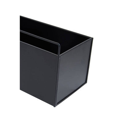 Orsina Asher Wall Plant Box – Matte Black Metal Vertical Planter