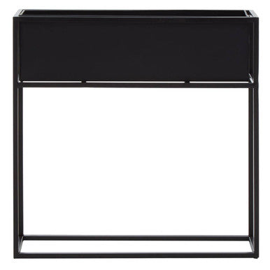 Orsina Asher Floor Standing Black Metal Plant Box | Modern Planter