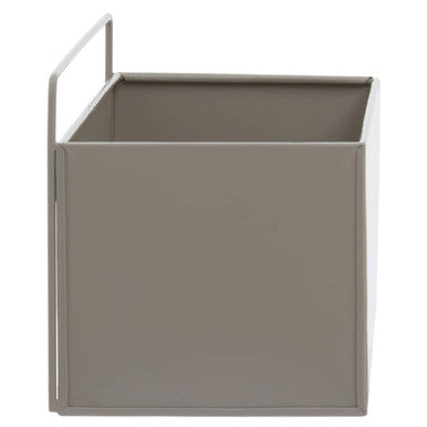 Orsina Asher Wall Plant Box – Grey Powder-Coated Iron Planter