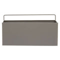 Orsina Asher Wall Plant Box – Grey Powder-Coated Iron Planter
