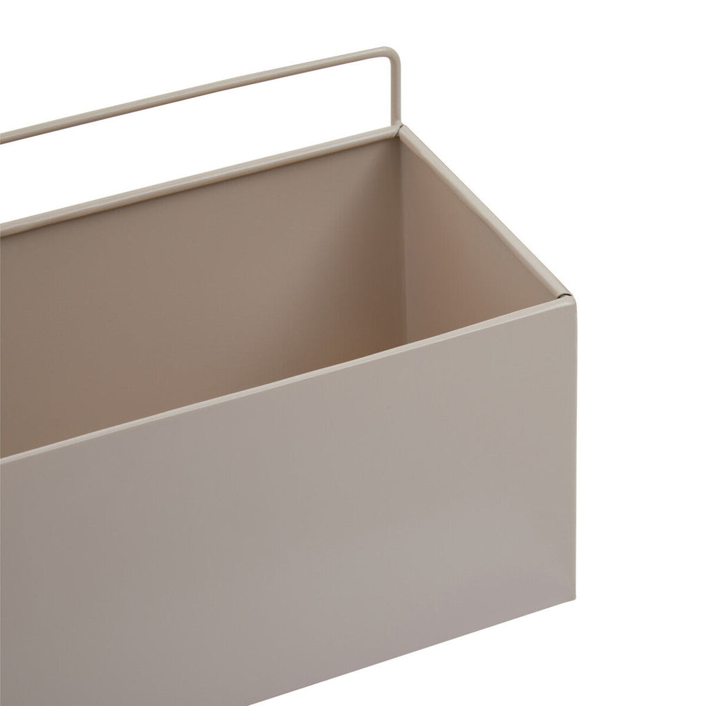 Orsina Asher Wall Plant Box – Grey Natural Metal Indoor Wall Planter