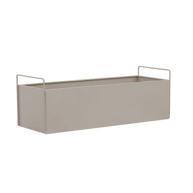 Orsina Asher Large Natural Metal Wall Plant Box – Minimalist Planter