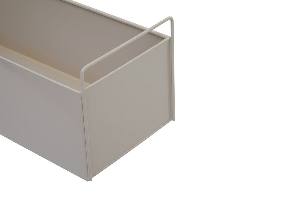 Orsina Asher Large Natural Metal Wall Plant Box – Minimalist Planter