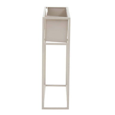 Orsina Asher Floor Standing Plant Box – Natural Wood & Metal Planter