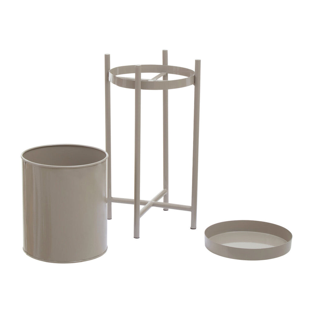 Orsina Asher Two Tier Grey Plant Stand – Modern Metal Indoor Planter