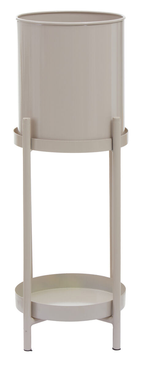 Orsina Asher Two-Tier Metal Plant Stand – Natural Modern Indoor Display