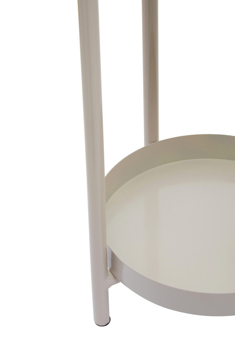 Orsina Asher Two-Tier Metal Plant Stand – Natural Modern Indoor Display