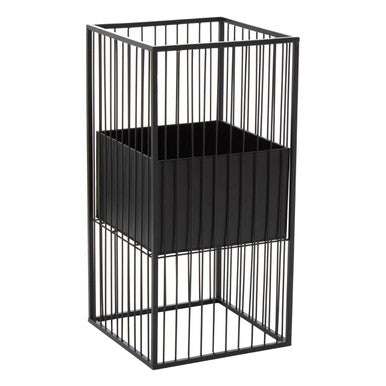 Orsina Alden Black Floor Standing Planter – Modern Iron Plant Stand