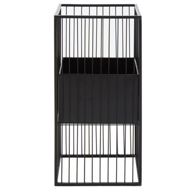 Orsina Alden Black Floor Standing Planter – Modern Iron Plant Stand