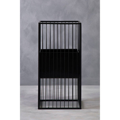 Orsina Alden Black Floor Standing Planter – Modern Iron Plant Stand